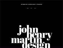 Tablet Screenshot of johnhenrymartindesign.com